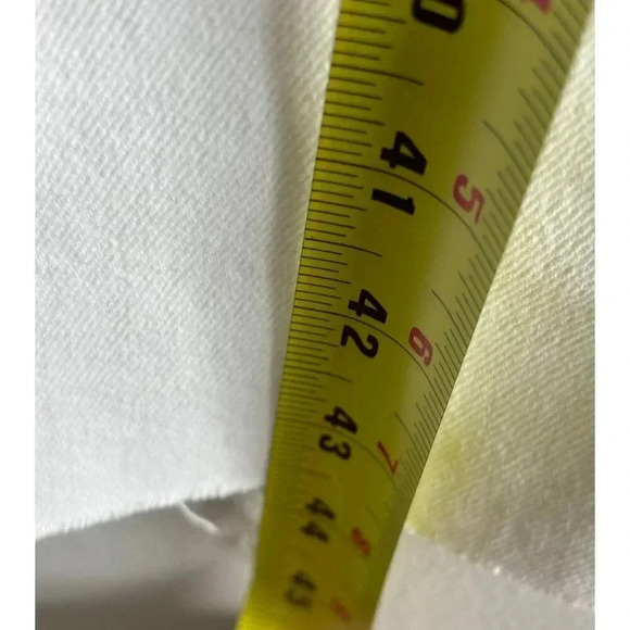 Zara Slim Flare Womens Distressed Knee Denim Jeans White Sz 4 - Picture 12 of 13